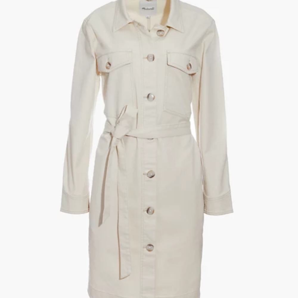 Madewell long belted chore coat
